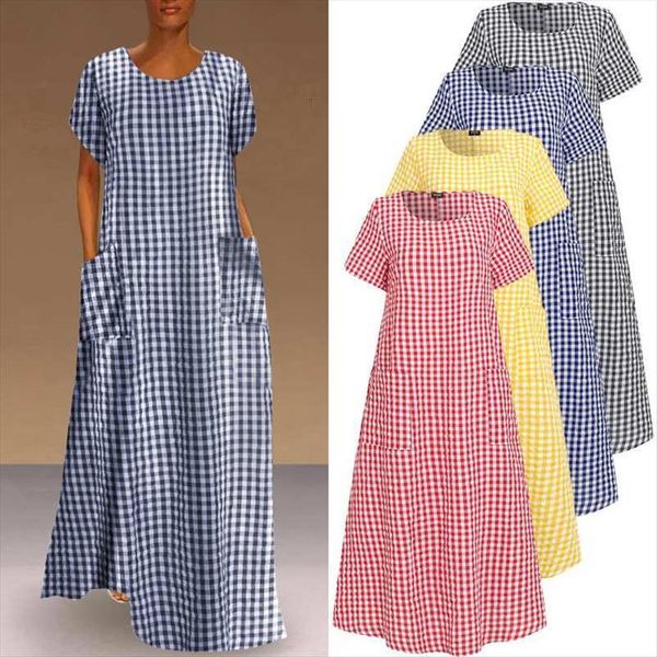 vintage bohemian maxi long loose women dresses sundress plaid printed casual robe femme plus size vestido, Black;gray
vintage bohemian maxi long loose women dresses sundress plaid printed casual robe femme plus size vestido, Black;gray
