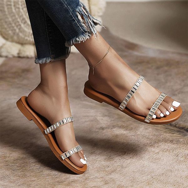 slippers women crystal simplicity female casual summer beach slides ladies fashion flat woman open toe shoes big size, Black
slippers women crystal simplicity female casual summer beach slides ladies fashion flat woman open toe shoes big size, Black