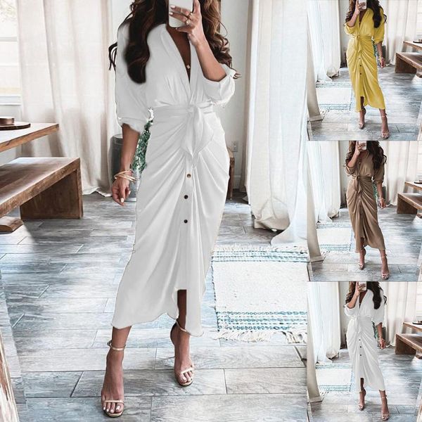 casual dresses women tunic shirt swing dress ruffle half sleeve bodycon autumn wedding evening party ladies wrap trumpet d30, Black;gray
casual dresses women tunic shirt swing dress ruffle half sleeve bodycon autumn wedding evening party ladies wrap trumpet d30, Black;gray