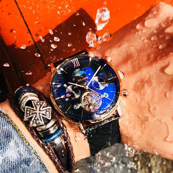 wristwatches 2021 multi-function display ultra-thin men watch fully automatic mechanical business sports gift man clock, Slivery;brown
wristwatches 2021 multi-function display ultra-thin men watch fully automatic mechanical business sports gift man clock, Slivery;brown