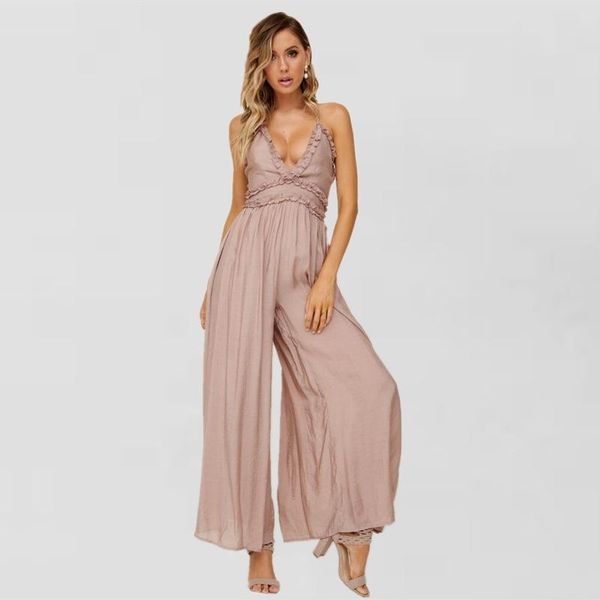 women's jumpsuits & rompers women ladies clubwear summer sleeveless playsuit long pant loose backless solid v neck party jumpsuit rompe, Black;white
women's jumpsuits & rompers women ladies clubwear summer sleeveless playsuit long pant loose backless solid v neck party jumpsuit rompe, Black;white