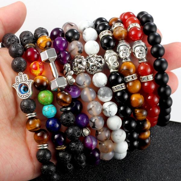 beaded, strands natural 8mm lava stone bracelets reiki chakra healing balance beads bracelet for men women stretch yoga jewelry anti stress, Black
beaded, strands natural 8mm lava stone bracelets reiki chakra healing balance beads bracelet for men women stretch yoga jewelry anti stress, Black