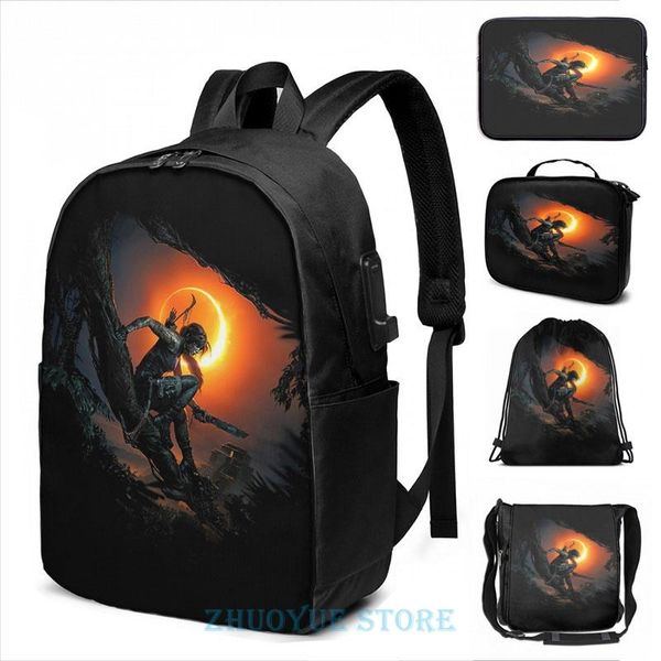 backpack funny graphic print shadow of the tomb raider usb charge men school bags women cosmetic bag travel laptop
backpack funny graphic print shadow of the tomb raider usb charge men school bags women cosmetic bag travel laptop