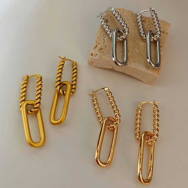 hoop & huggie ins fashion dangling double u shaped earrings for women simple big large twisted hoops femme drop ear jewelry, Golden;silver
hoop & huggie ins fashion dangling double u shaped earrings for women simple big large twisted hoops femme drop ear jewelry, Golden;silver