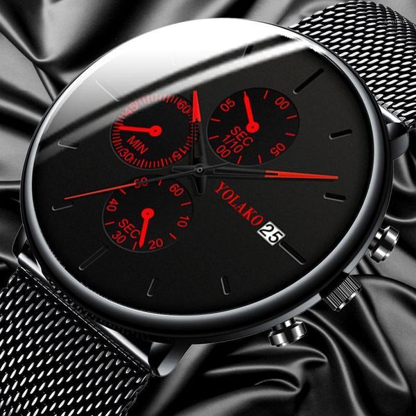 wristwatches men's fashion watch stainless steel mesh belt calendar quartz sport watches business casual for man clock montre homme top, Slivery;brown
wristwatches men's fashion watch stainless steel mesh belt calendar quartz sport watches business casual for man clock montre homme top, Slivery;brown