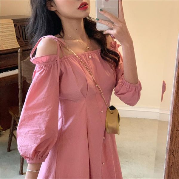 casual dresses summer sweet strap dress women elegant solid princess kawaii female high street party holiday outdoor korean 2021, Black;gray
casual dresses summer sweet strap dress women elegant solid princess kawaii female high street party holiday outdoor korean 2021, Black;gray