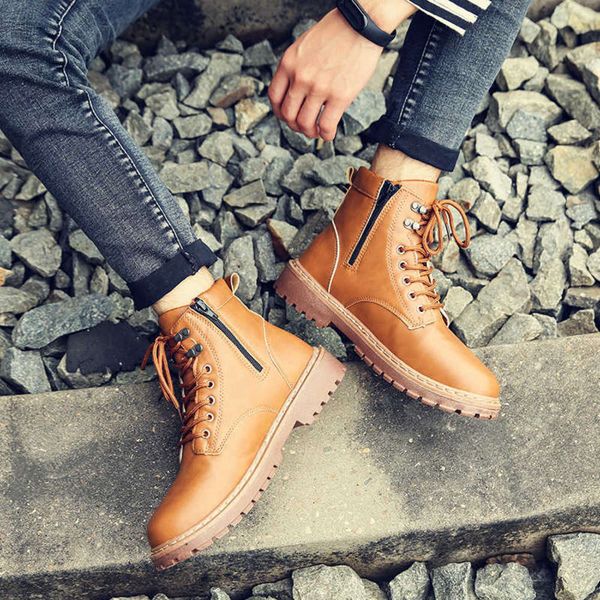 Casual shoes 19 men's boots mid barrel lace up tooling Pu Martin autumn fashionable -44 ZSSF, On885 black
Casual shoes 19 men's boots mid barrel lace up tooling Pu Martin autumn fashionable -44 ZSSF, On885 black