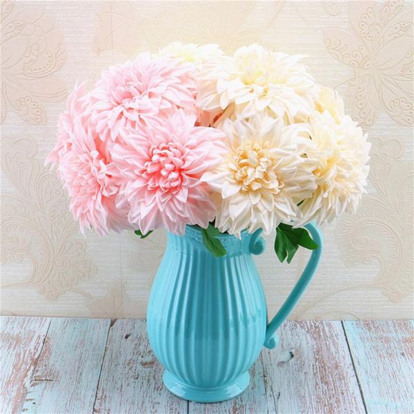 decorative flowers & wreaths 5 head artificial flower dahlia bouquet christmas wedding party bride silk wall fall decoration for home 
decorative flowers & wreaths 5 head artificial flower dahlia bouquet christmas wedding party bride silk wall fall decoration for home