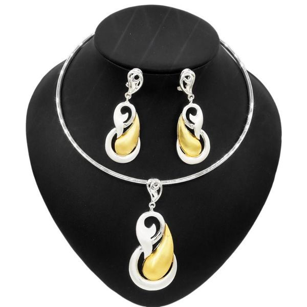earrings & necklace yulaili wholesale summer style fashion jewelry set pendant party women's wear accessories jewellery sets, Silver
earrings & necklace yulaili wholesale summer style fashion jewelry set pendant party women's wear accessories jewellery sets, Silver