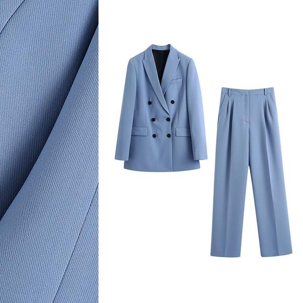 women's two piece pants european spring autumn foggy notched blue double-breasted suit+mopping trousers two-piece suit women fashion st, White
women's two piece pants european spring autumn foggy notched blue double-breasted suit+mopping trousers two-piece suit women fashion st, White