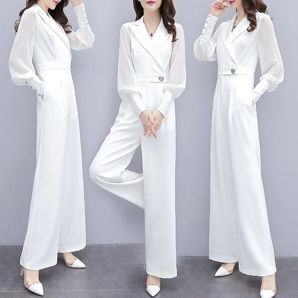 women's jumpsuits & rompers summer female piece peplum women chiffon jumpsuit black long sleeve slim slimming wide leg suit trousers, Black;white
women's jumpsuits & rompers summer female piece peplum women chiffon jumpsuit black long sleeve slim slimming wide leg suit trousers, Black;white