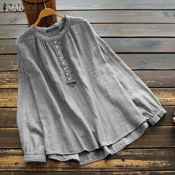 zanzea 2021 vintage long sleeve tunic stripes shirts women casual cotton blouseso neck blusas female chemise plus size 5xl, White
zanzea 2021 vintage long sleeve tunic stripes shirts women casual cotton blouseso neck blusas female chemise plus size 5xl, White