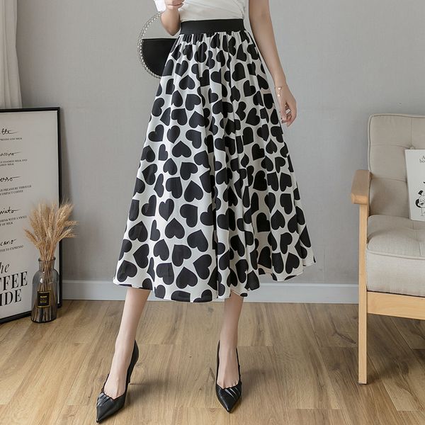 korean style long skirts women high waist spring printed love geometric loose midrest 662a 210420, Black
korean style long skirts women high waist spring printed love geometric loose midrest 662a 210420, Black