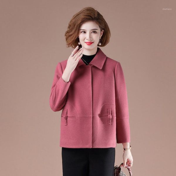 women's wool & blends women parkas retro short fashion woolen mother coat female autumn winter 2021 temperament style clothing pocket, Black
women's wool & blends women parkas retro short fashion woolen mother coat female autumn winter 2021 temperament style clothing pocket, Black