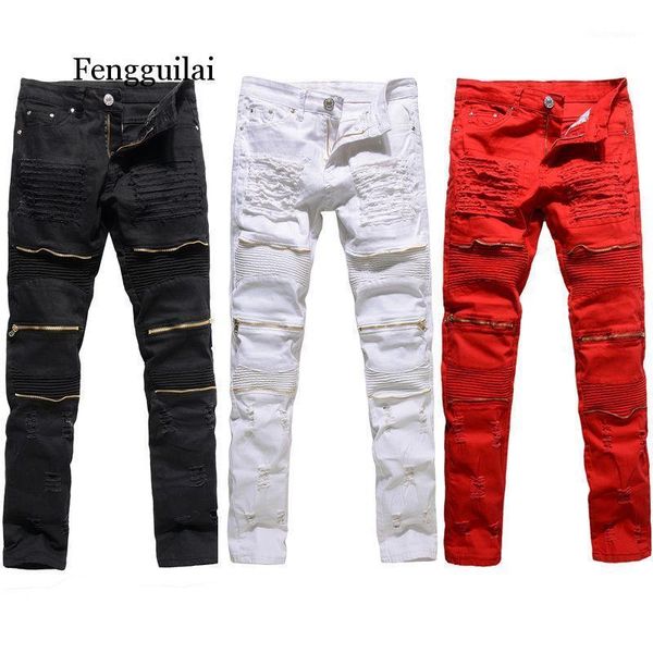 men's jeans classic slim mens men clothing fit straight biker zipper full length pants casual size 36 34 32, Blue
men's jeans classic slim mens men clothing fit straight biker zipper full length pants casual size 36 34 32, Blue
