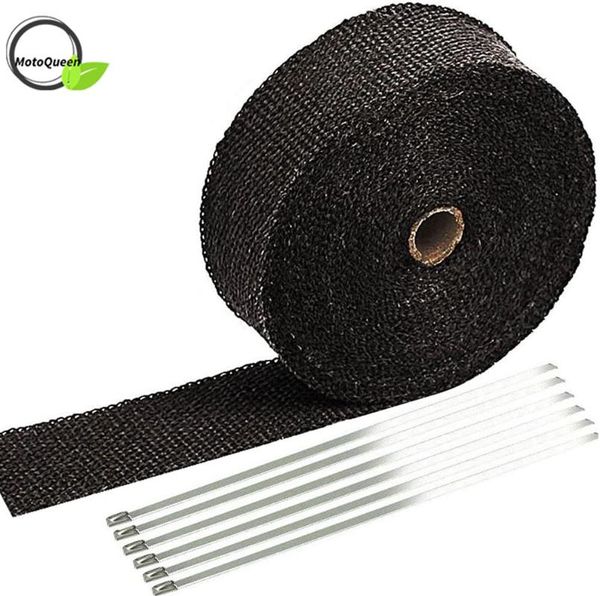 motorcycle exhaust system 2" x 50' 5cm*5m/10m/15m black heat wrap roll for fiberglass shield tape with stainless ties
motorcycle exhaust system 2" x 50' 5cm*5m/10m/15m black heat wrap roll for fiberglass shield tape with stainless ties