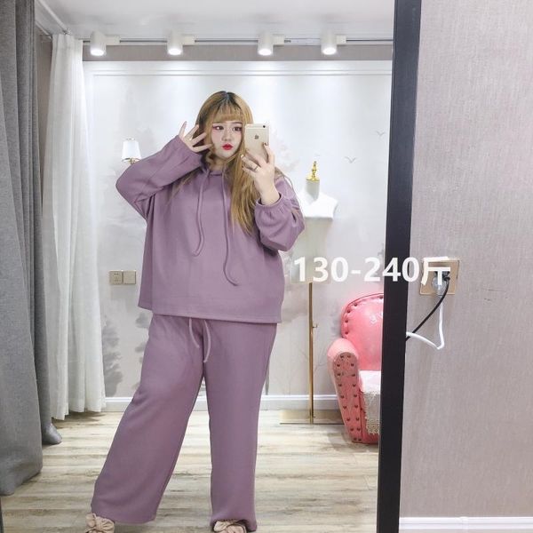 fat fairy yingying large women's dress spring fat mm simple casual hoodie wide leg pants skirt set, Gray
fat fairy yingying large women's dress spring fat mm simple casual hoodie wide leg pants skirt set, Gray