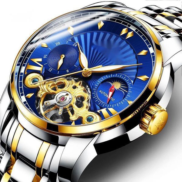 wristwatches weskey watch men's tourbillon automatic mechanical waterproof, Slivery;brown
wristwatches weskey watch men's tourbillon automatic mechanical waterproof, Slivery;brown