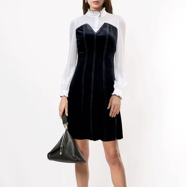 spring track sleeves single-breasted black velvet self-cultivation tiny temperament dress quality women's clothes, Black;gray
spring track sleeves single-breasted black velvet self-cultivation tiny temperament dress quality women's clothes, Black;gray