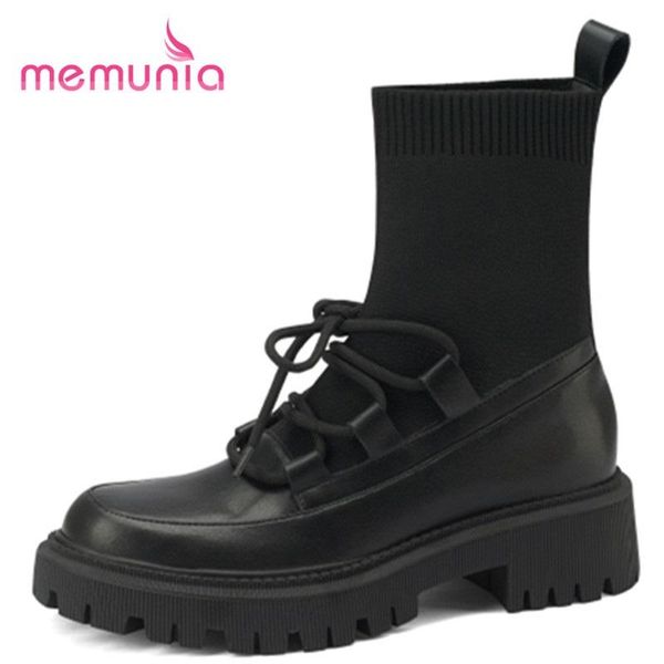 boots memunia 2022 arrive women winter restoring lace up sock shoes fashion ankle hand made genuine leather, Black
boots memunia 2022 arrive women winter restoring lace up sock shoes fashion ankle hand made genuine leather, Black