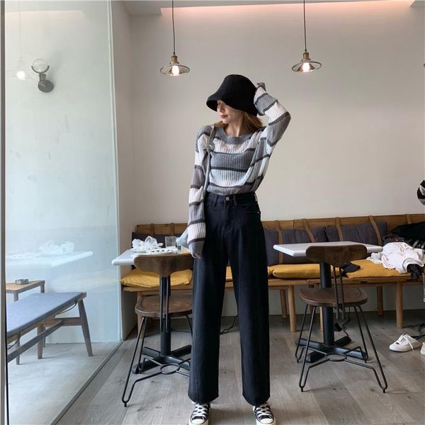 women's jeans clothing full length zipper loose straight casual style spring autumn high ripped for women pantalones mujer, Blue
women's jeans clothing full length zipper loose straight casual style spring autumn high ripped for women pantalones mujer, Blue