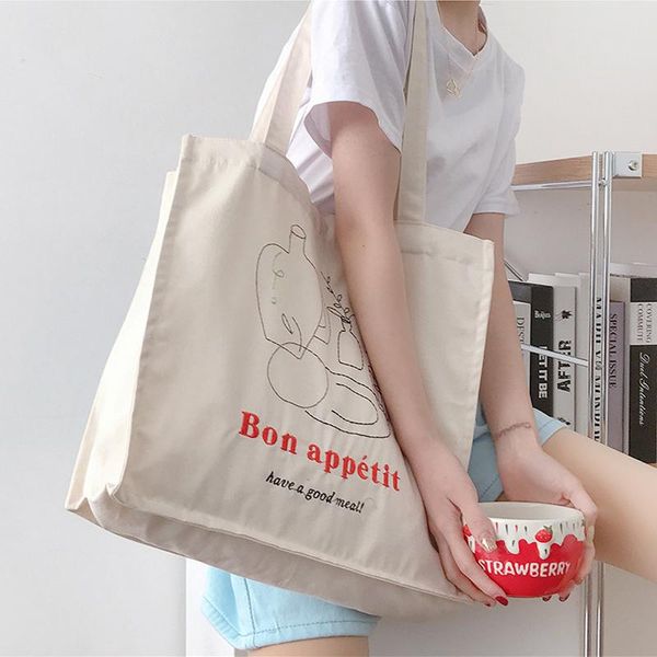 evening bags women canvas shopping bag bon appetit books female cotton cloth shoulder eco handbag tote reusable grocery shopper
evening bags women canvas shopping bag bon appetit books female cotton cloth shoulder eco handbag tote reusable grocery shopper