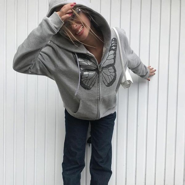 women's jackets autumn casual comfortable long sleeve zipper gray black coat 2021 e-girls fashion women jacket butterfly diamonds hoodi, Black;brown
women's jackets autumn casual comfortable long sleeve zipper gray black coat 2021 e-girls fashion women jacket butterfly diamonds hoodi, Black;brown