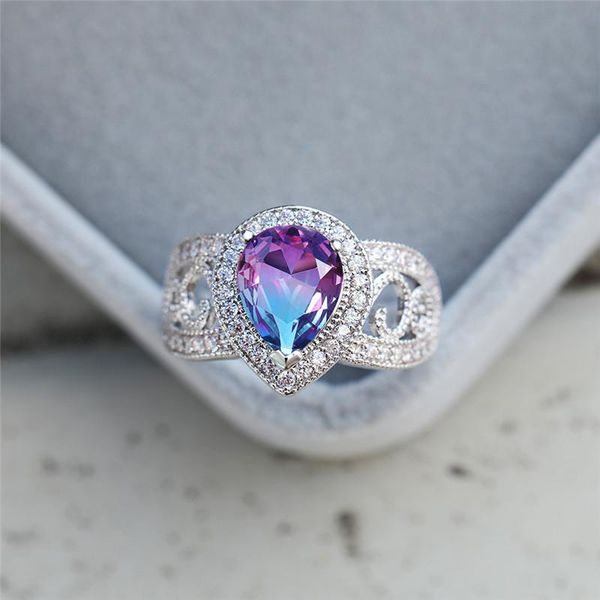 wedding rings blue purple water drop zircon for women jewelry vintage fashion rainbow stone silver color bridal engagement ring, Slivery;golden
wedding rings blue purple water drop zircon for women jewelry vintage fashion rainbow stone silver color bridal engagement ring, Slivery;golden