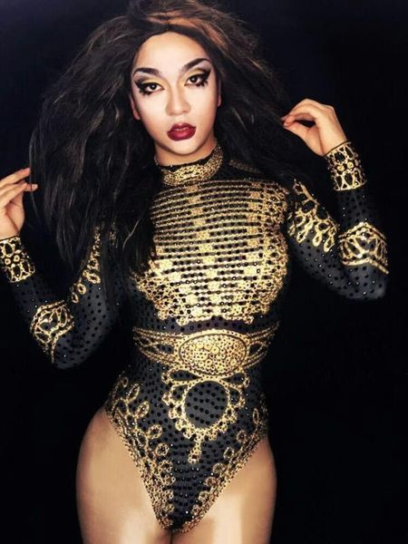 sparkly gold black rhinestone bodysuit female singer performance leotard stage shining design costume one-piece dance wear, Black;red
sparkly gold black rhinestone bodysuit female singer performance leotard stage shining design costume one-piece dance wear, Black;red