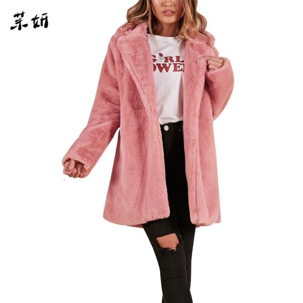 women's jackets 2021 winter thick warm teddy coat woman lapel long sleeve fluffy hairy fake fur female button pockets plus size overcoa, Black;brown
women's jackets 2021 winter thick warm teddy coat woman lapel long sleeve fluffy hairy fake fur female button pockets plus size overcoa, Black;brown