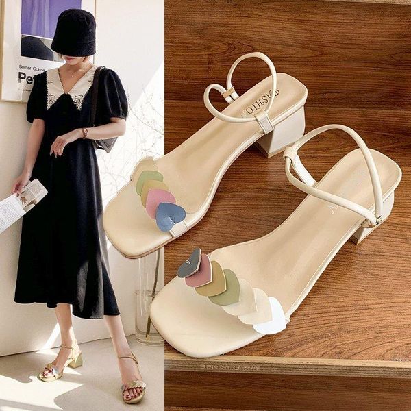 woman shoes square heel the fashion slip-on open toe sandals all-match comfortable summer esweet girls shallow, Black
woman shoes square heel the fashion slip-on open toe sandals all-match comfortable summer esweet girls shallow, Black