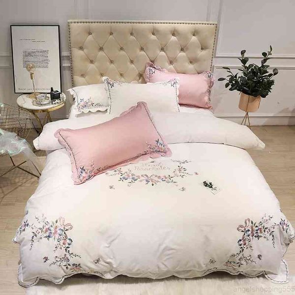 white pink egyptian cotton embroidery luxury bedding size king duvet cover bed fitted sheet set ropa de cama
white pink egyptian cotton embroidery luxury bedding size king duvet cover bed fitted sheet set ropa de cama