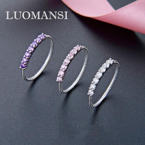cluster rings luomansi sweet zircon ring 925 sterling silver female exquisite jewelry accessories, Golden;silver
cluster rings luomansi sweet zircon ring 925 sterling silver female exquisite jewelry accessories, Golden;silver