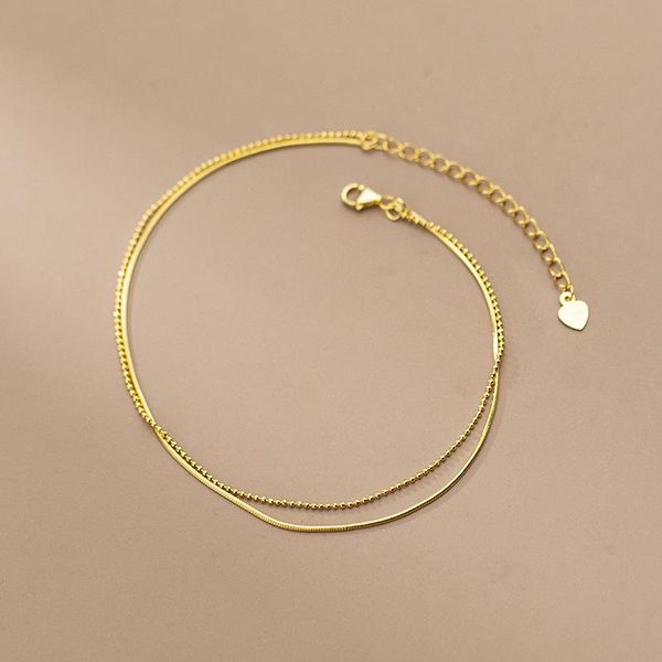 anklets enosola 925 sterling silver simple double snake bone round beads charm anklet for women fine 18k gold chain bohemian jewelry, Red;blue
anklets enosola 925 sterling silver simple double snake bone round beads charm anklet for women fine 18k gold chain bohemian jewelry, Red;blue