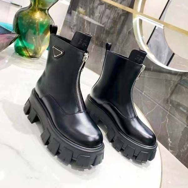 womens boots genuine leather thick bottom martin designer boot platform middle heel shoes size 34-41with box, Black
womens boots genuine leather thick bottom martin designer boot platform middle heel shoes size 34-41with box, Black