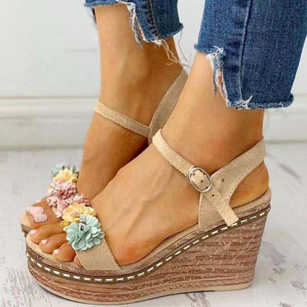karin wedges high heels leisure flowers comfortable platform summer sandals women shoes female, Black
karin wedges high heels leisure flowers comfortable platform summer sandals women shoes female, Black