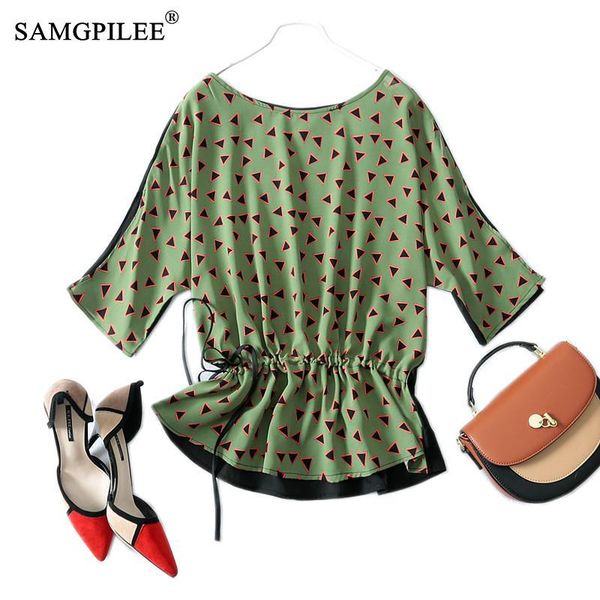 women's t-shirt summer chiffon t-shirts 2021 street style geometric print pattern waist diamond figure o neck female t shirt plus size, White
women's t-shirt summer chiffon t-shirts 2021 street style geometric print pattern waist diamond figure o neck female t shirt plus size, White