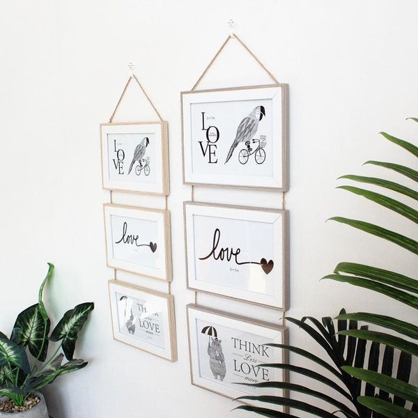 frames 3 piece combination po 6/7inch wall hanging wooden clip picture holder decoration mural frame
frames 3 piece combination po 6/7inch wall hanging wooden clip picture holder decoration mural frame