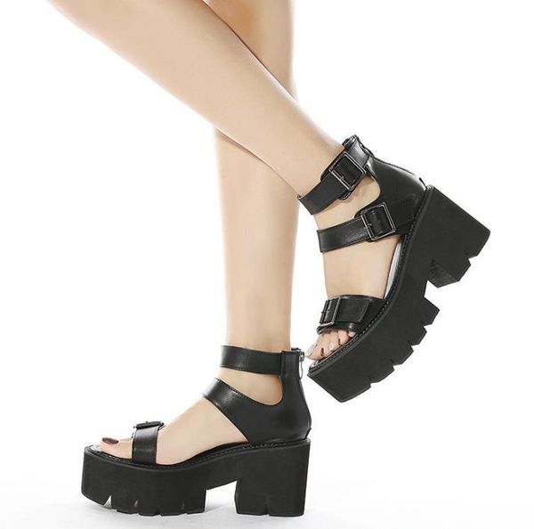 dress shoes 2021 european and american muffin sole nightclub hollow casual thick-soled summer thick-heeled roman sandals, Black
dress shoes 2021 european and american muffin sole nightclub hollow casual thick-soled summer thick-heeled roman sandals, Black