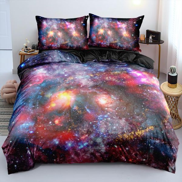 bedding sets magic galaxy duvet cover quilt and pillowslip full twin super king size design home textile