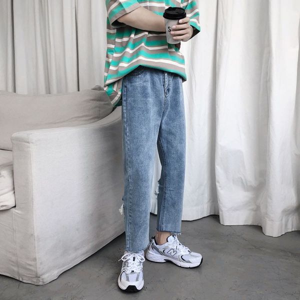ripped straight jeans mens fashion retro casual hole jeans pants men streetwear wild loose hip hop denim trousers mens s-2xl, Blue
ripped straight jeans mens fashion retro casual hole jeans pants men streetwear wild loose hip hop denim trousers mens s-2xl, Blue