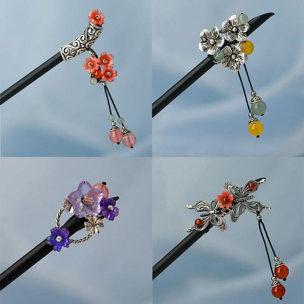 hair clips & barrettes vintage retro tassel wood sticks chinese bun stick butterfly bu yao hairpin headwear for women girls accessories, Golden;silver
hair clips & barrettes vintage retro tassel wood sticks chinese bun stick butterfly bu yao hairpin headwear for women girls accessories, Golden;silver