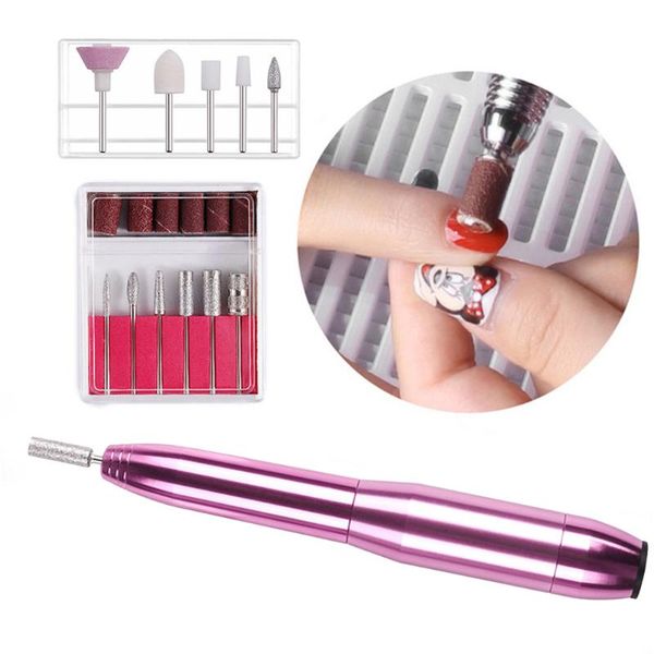 nail art equipment portable electric drill file gel remover polishing tools polisher machine set pen manicure kit, Silver
nail art equipment portable electric drill file gel remover polishing tools polisher machine set pen manicure kit, Silver