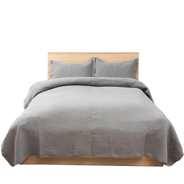 comforters & sets chausub sanding bedspreads quilt set 3pcs solid embroidered cotton quilts bed cover pillowcase king size 250*270cm coverle
comforters & sets chausub sanding bedspreads quilt set 3pcs solid embroidered cotton quilts bed cover pillowcase king size 250*270cm coverle