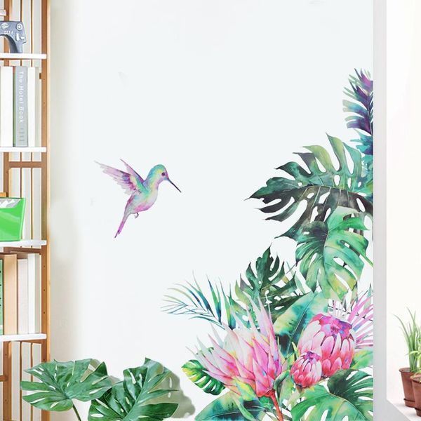 tropical leaves bird wall stickers green plant flowers background wallpaper diy living kids room home decor mural party decoration
tropical leaves bird wall stickers green plant flowers background wallpaper diy living kids room home decor mural party decoration