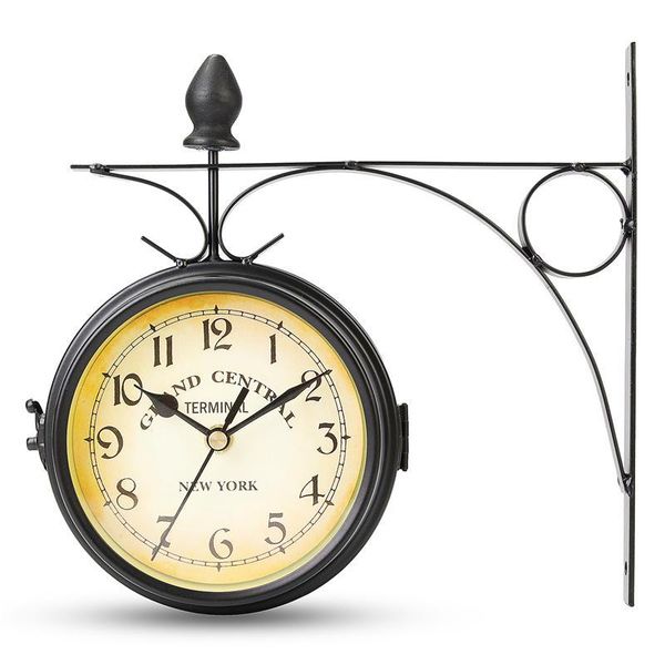antique double sided wall mount station clock garden vintage retro home decoration clocks
antique double sided wall mount station clock garden vintage retro home decoration clocks