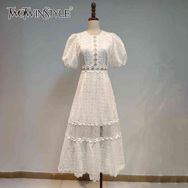 patchwork lace white dress for women o neck puff short sleeve high waist elegant dresses female fashion style 210423, Black;gray
patchwork lace white dress for women o neck puff short sleeve high waist elegant dresses female fashion style 210423, Black;gray