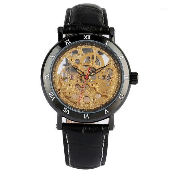 automatic mechanical watch men hollow out wristwatch male leather strap watches relogio masculino wristwatches, Slivery;brown
automatic mechanical watch men hollow out wristwatch male leather strap watches relogio masculino wristwatches, Slivery;brown