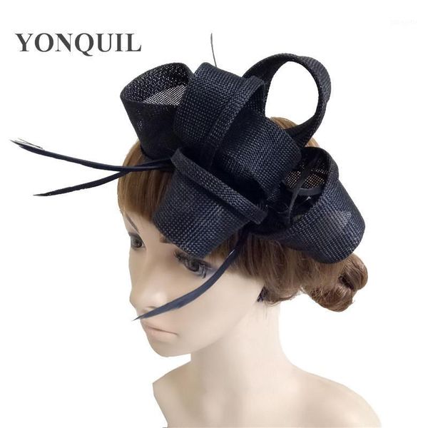 british royal lady imitation sinamay hat classic white black feather fascinator clip wedding party women hair accessories1
british royal lady imitation sinamay hat classic white black feather fascinator clip wedding party women hair accessories1
