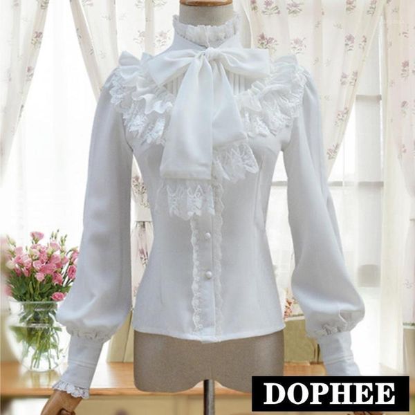 spring autumn vintage women stand collar shirt lantern sleeve lace bow chiffon ruffle blouse long girls students women's blouses & shir, White
spring autumn vintage women stand collar shirt lantern sleeve lace bow chiffon ruffle blouse long girls students women's blouses & shir, White